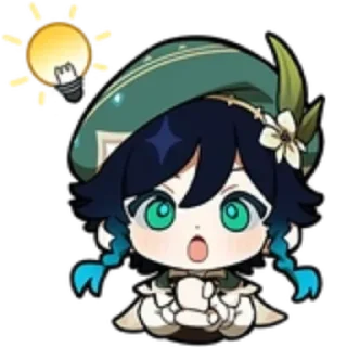 Стикер ГеншиН) (@emopix) - 11