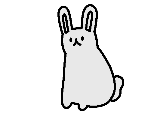 bunny sketch clipart