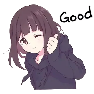 Стикер Menhera chan 1 - 1