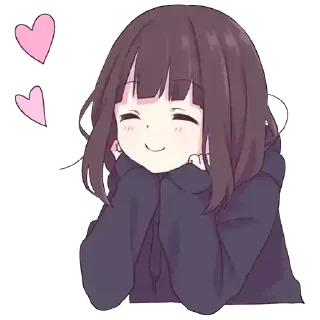 Стикер Menhera chan 1 - 3