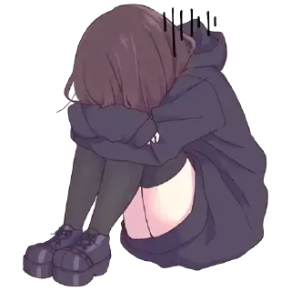 Стикер Menhera chan 1 - 8