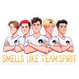 Sticker Team Spirit - 1
