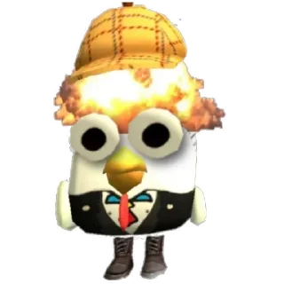 Стикер Чикен ган (@emopix) - 1