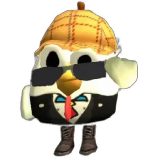 Стикер Чикен ган (@emopix) - 3