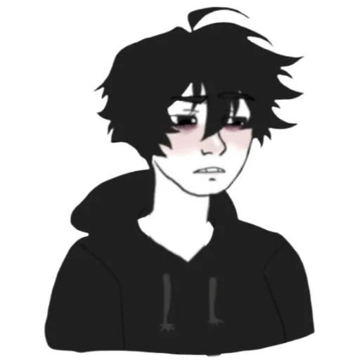 doomer boy / teen / femboy wojak - illustration