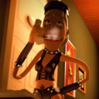 cartoon wall figurine