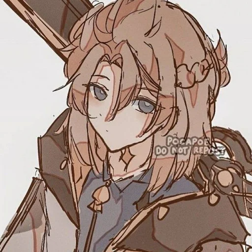 аниме иллюстрация эскиз