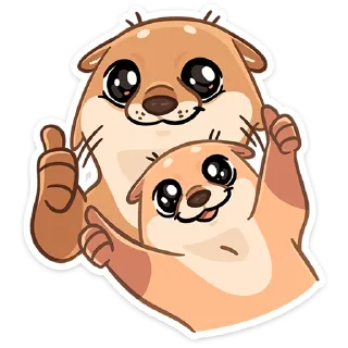 Стикер Семейка Отти • @TgSticker - 4