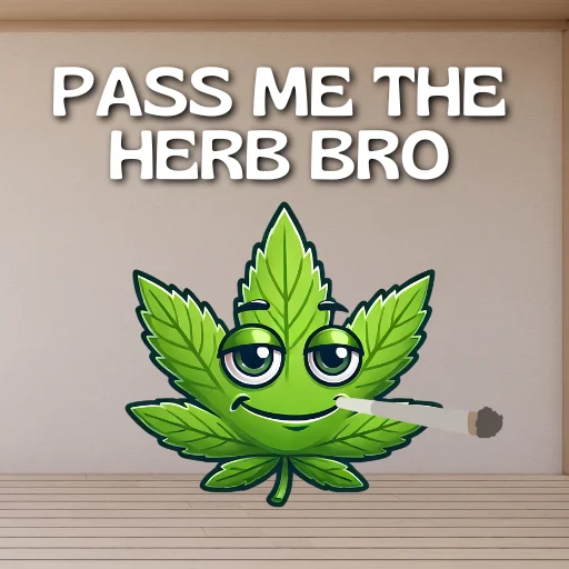 Sticker theweedcoin - 1