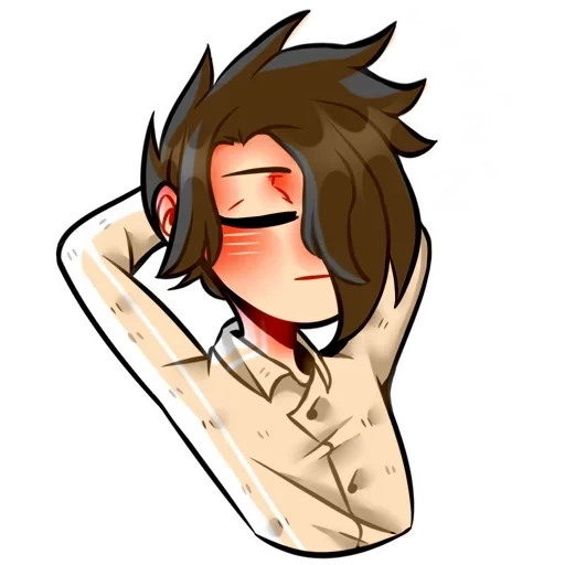 эскиз иллюстрация аниме