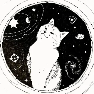 Стикер Эта нейросеть обучалась 34 года - 8