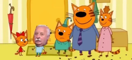 Sticker three_cats_meme_by_MoiStikiBot - 1