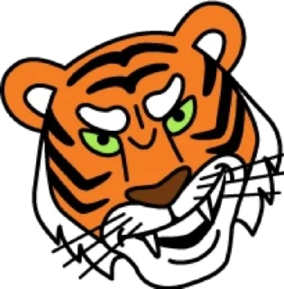 Sticker Тигр @modnyashki_vip - 3