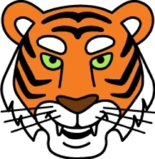 Sticker Тигр @modnyashki_vip - 10