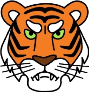 Sticker Тигр @modnyashki_vip - 4