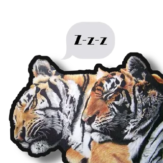 Sticker Tigers love - 5