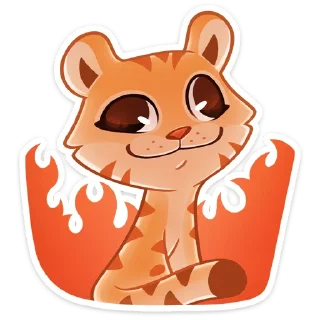 Стикер Тигриску без текста @TgSticker - 1
