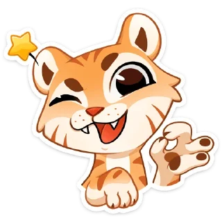 Стикер Тигриску без текста @TgSticker - 10