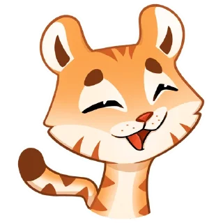 Стикер Тигриску без текста @TgSticker - 6