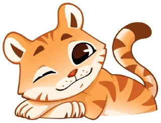 Стикер Тигриску без текста @TgSticker - 9