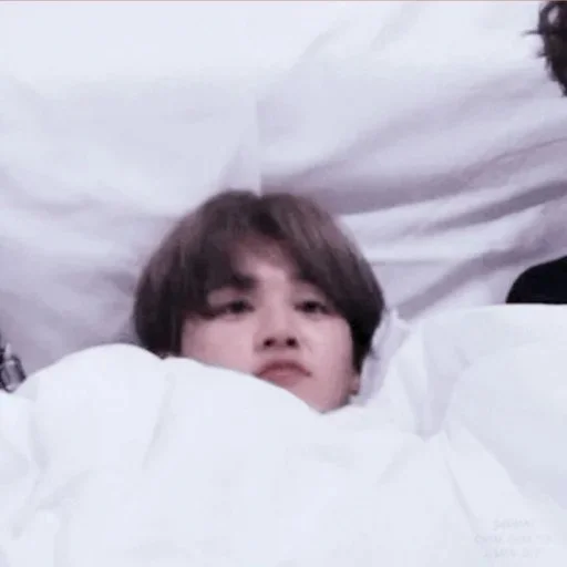 human face person bed