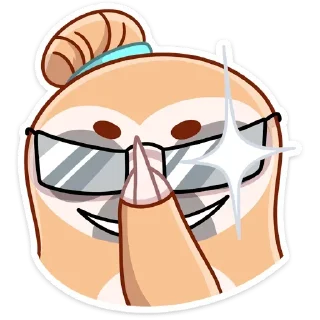 Sticker Ленивец Тим (@TgSticker) - 5