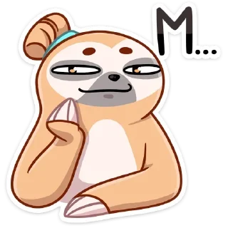 Sticker Ленивец Тим (@TgSticker) - 9