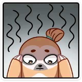 Sticker Ленивец Тим (@TgSticker) - 8