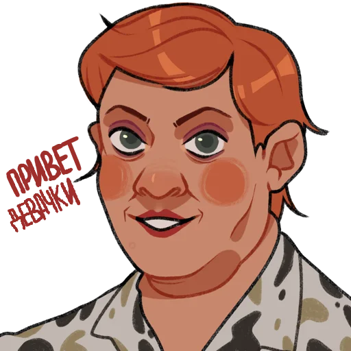 illustration drawing human face