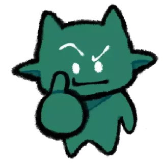 Sticker tiny imp @terrarium04 - 2