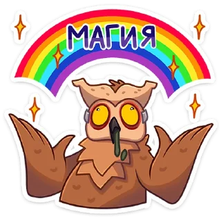 Стикер Совушка Tiny Bunny - @stickers_vk - 1