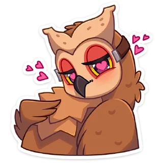Стикер Совушка Tiny Bunny - @stickers_vk - 11