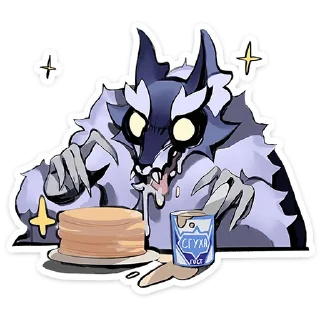 Стикер Волчик - @stickers_vk - 9