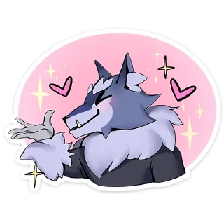 Стикер Волчик - @stickers_vk - 7