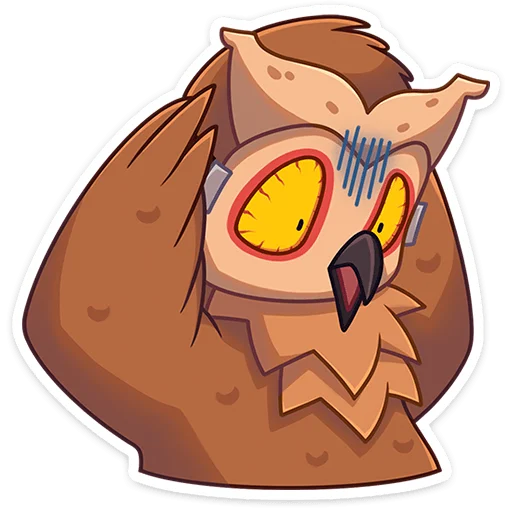 Стикер tinybunnyowl - 1