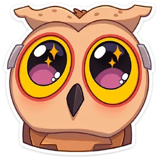 Стикер Совушка :: @stickroom - 2