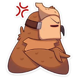 Стикер Совушка :: @stickroom - 11