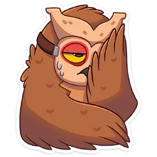 Стикер Совушка :: @stickroom - 6