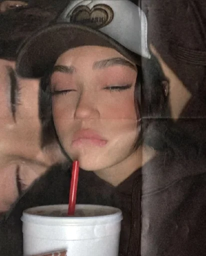 person human face soft drink