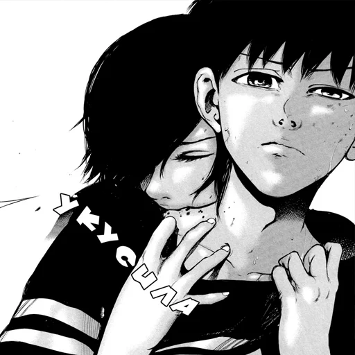 human face anime illustration