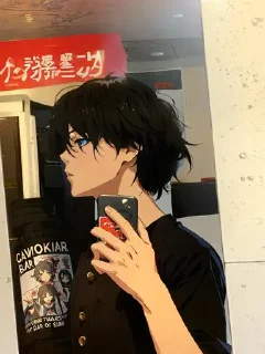 Стикер 🕊 Нейросеть @anime_2dbot - 2