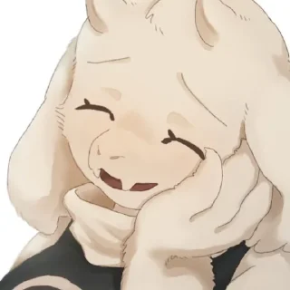 Стикер ᴛᴏʀɪᴇʟ ᴅʀᴇᴇᴍᴜʀʀ  ꒰ @stickers_undertale ꒱ - 11