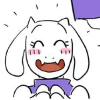 Стикер ᴛᴏʀɪᴇʟ ᴅʀᴇᴇᴍᴜʀʀ  ꒰ @stickers_undertale ꒱ - 4