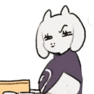 Стикер ᴛᴏʀɪᴇʟ ᴅʀᴇᴇᴍᴜʀʀ  ꒰ @stickers_undertale ꒱ - 1