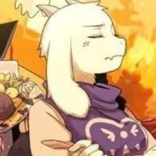 Стикер ᴛᴏʀɪᴇʟ ᴅʀᴇᴇᴍᴜʀʀ  ꒰ @stickers_undertale ꒱ - 3