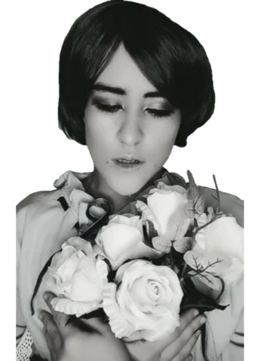 rose human face portrait