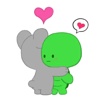 Стикер Черепашка и Коала - 1