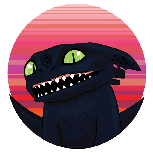 Стикер Как Приручить Дракона : @artskrin - 11