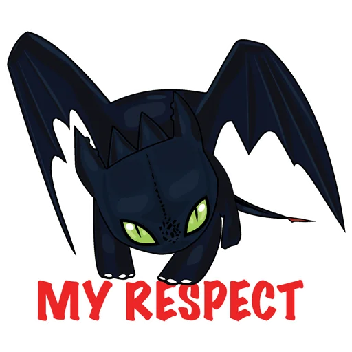 Стикер Как Приручить Дракона : @artskrin - 1