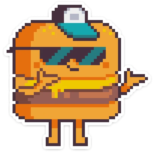 pixel clipart diagram